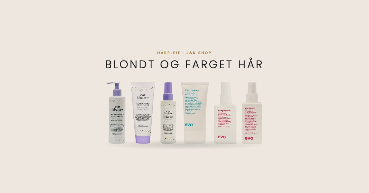 EVO Fabuloso og glansprodukter for blondt og farget hår