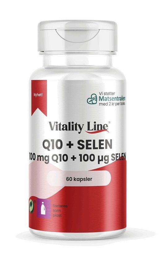 VITALITY LINE Q10 + SELEN 60 KAPSLER - Vitaminer & kosttilskudd - JK-Shop
