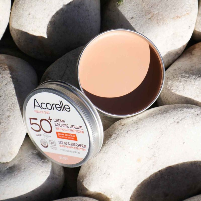 Acorelle Solid Sunscreen SPF50+ Beige - Solkrem - JK-Shop