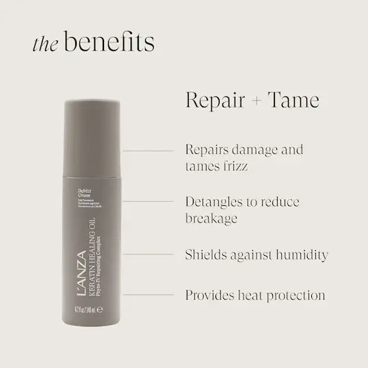 L'anza Keratin Healing Oil Defrizz Cream