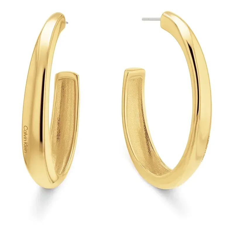 Calvin Klein SS/GP Earrings - øredobber liten loop - Øredobber - JK-Shop