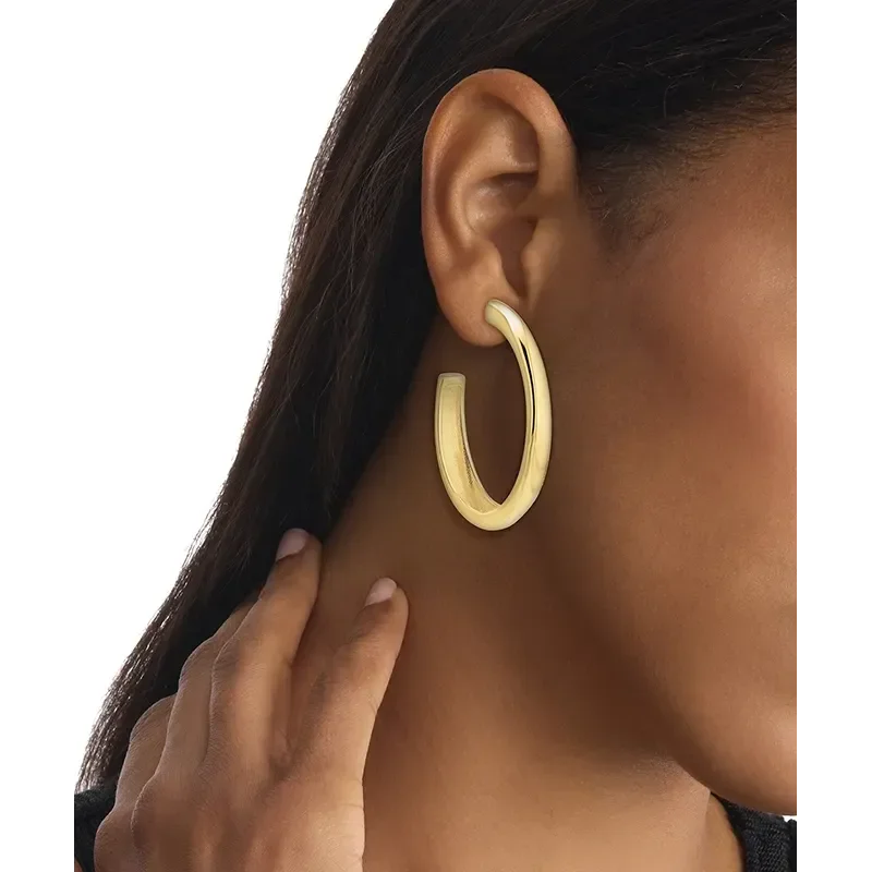 Calvin Klein SS/GP Earrings - øredobber liten loop - Øredobber - JK-Shop