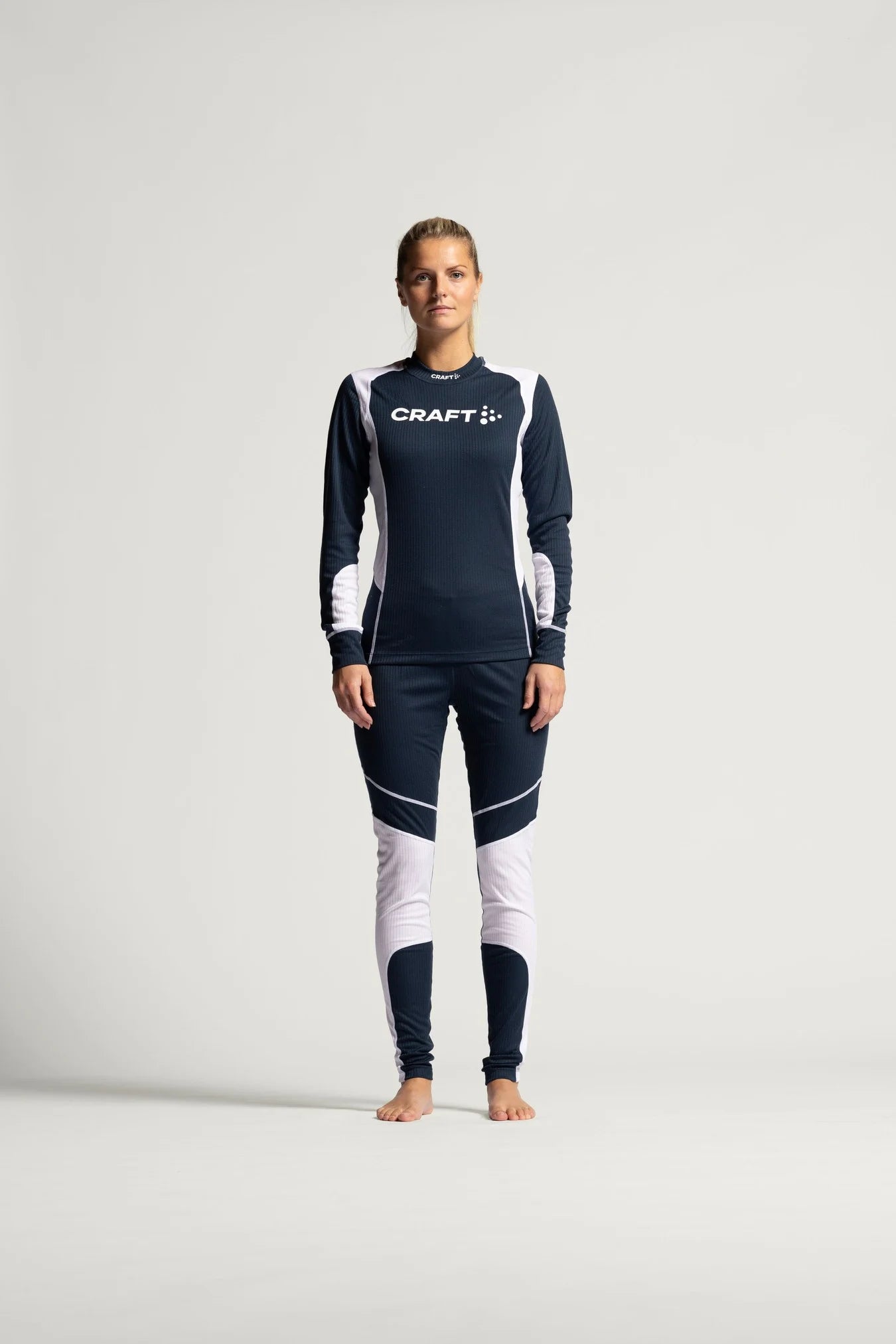 Craft NOR Baselayer Set W, Blaze/White - Ullundertøy - JK-Shop
