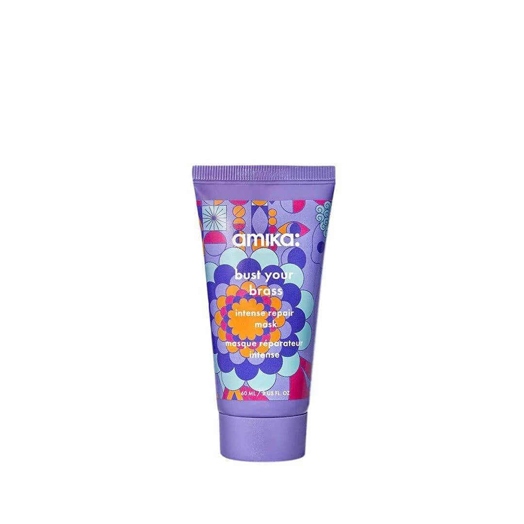 Amika Bust Your Brass Cool Blonde Intense Repair Mask 100ml-Hårkur-JKSHOP