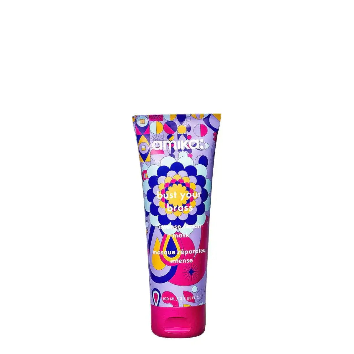 Amika Bust Your Brass Cool Blonde Intense Repair Mask 100ml-Hårkur-JKSHOP