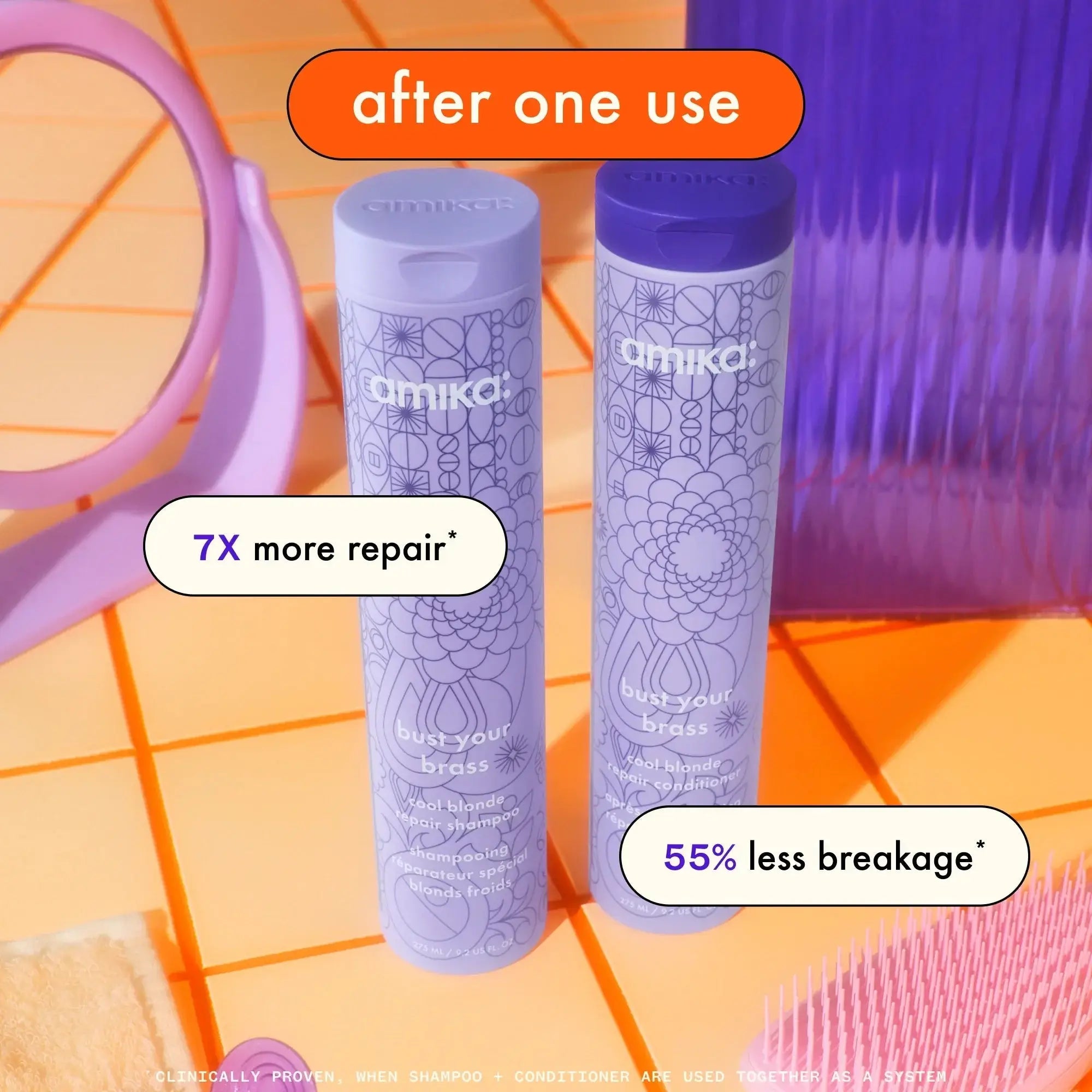 Amika Bust Your Brass Cool Blonde Repair Conditioner 60ml-Balsam-JKSHOP