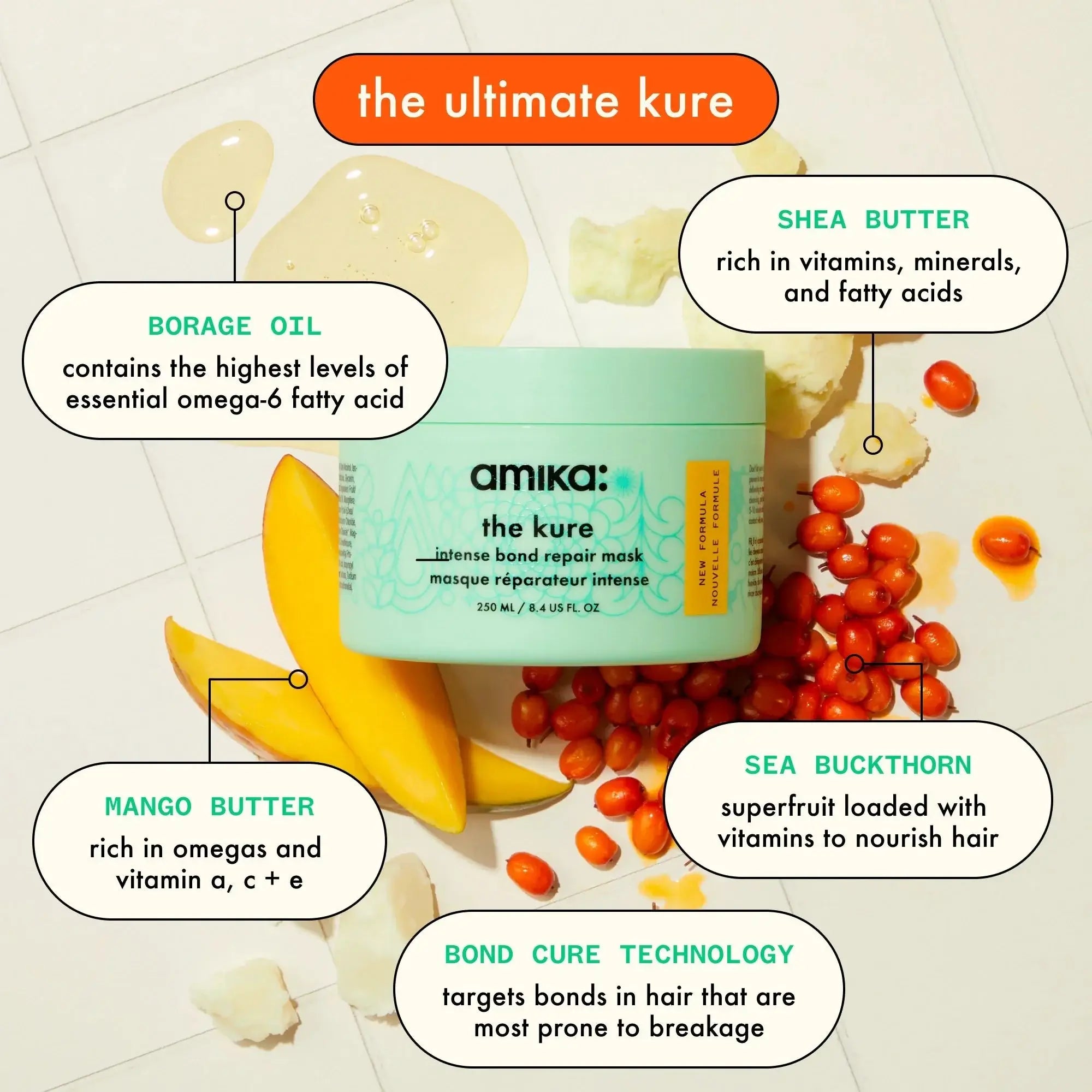 Amika The Kure Bond Repair Mask 100ml-Hårkur-JKSHOP
