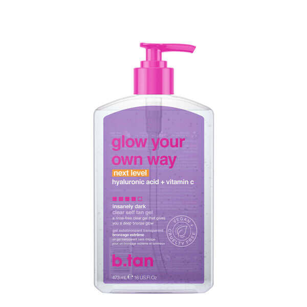 B.tan Glow Your Own Way Clear Self Tan Gel Next Level-Selvbruning-JKSHOP