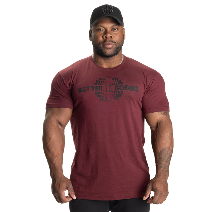 Better Bodies Recruit Tee, Maroon - T-skjorter - JK-Shop