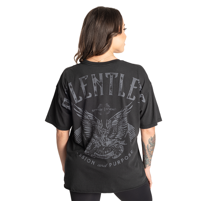 Better Bodies Relentless T-skjorte, Washed Black, S - - JK-Shop
