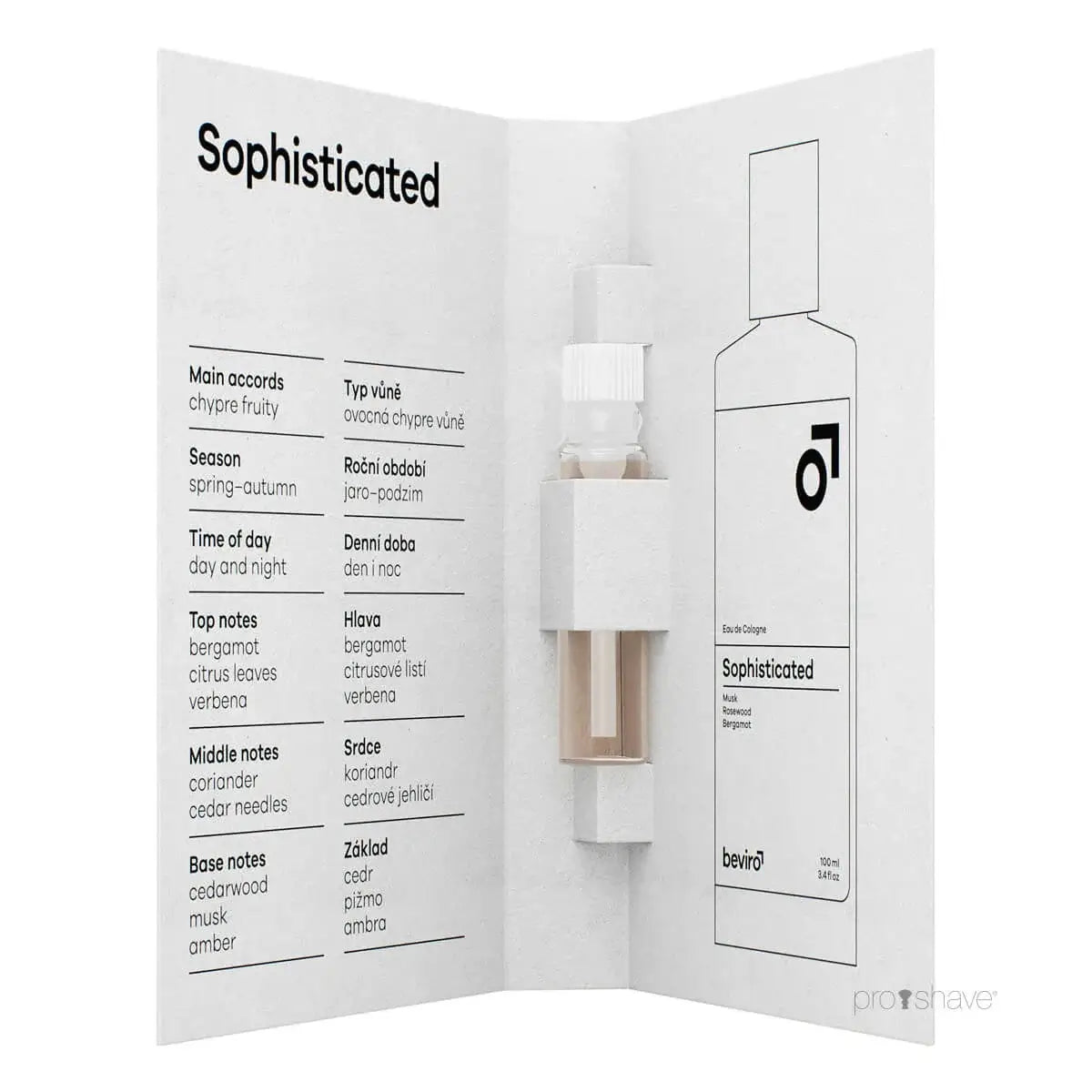 Beviro Cologne, Sophisticated- TESTER-Cologne-JKSHOP