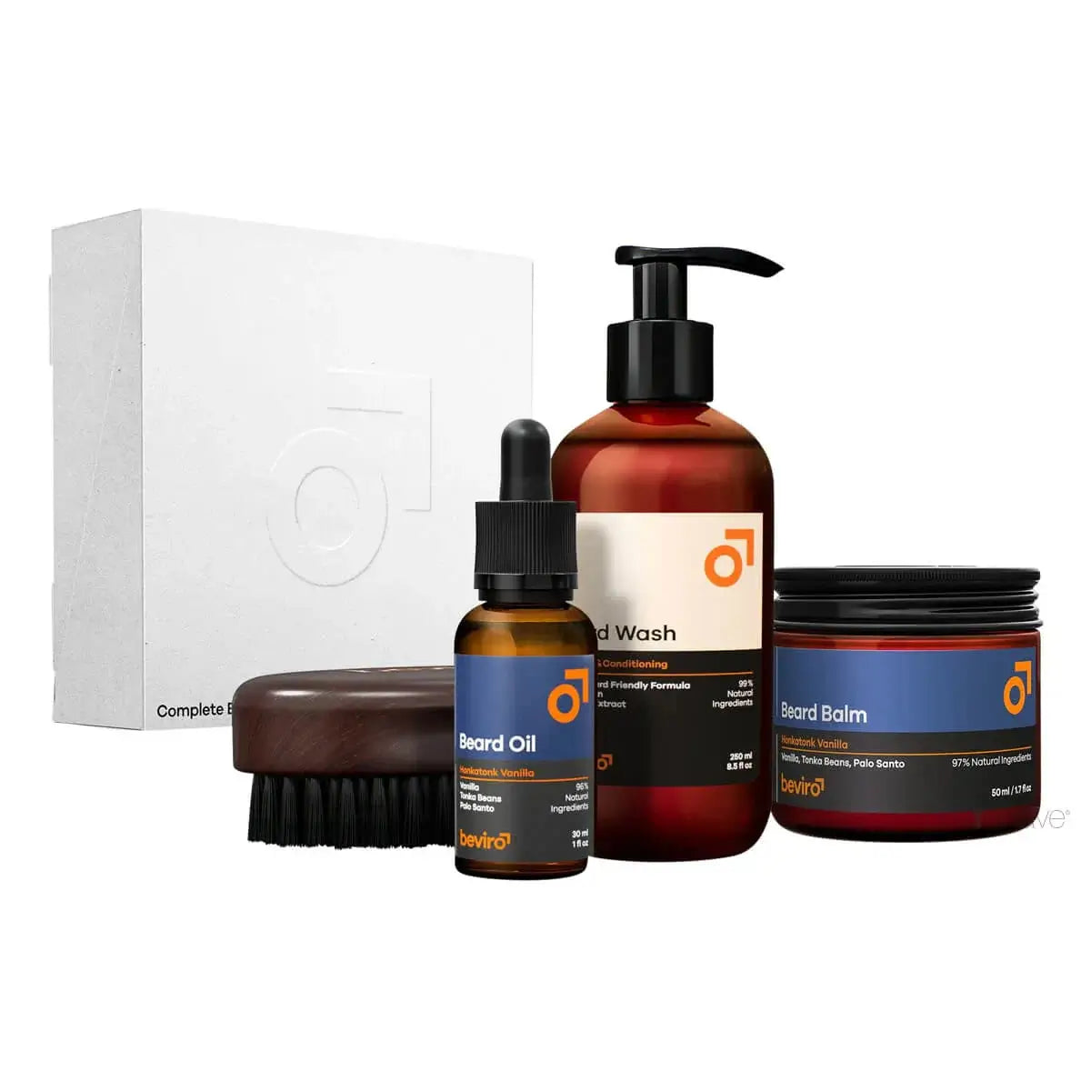 Beviro, Complete Beard Set- Honkatonk Vanilla-Skjeggsett-JKSHOP