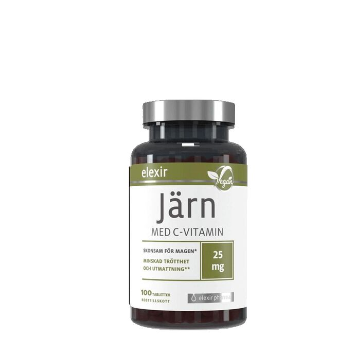 Elexir Pharma Järn med C-vitamin 100 tabletter