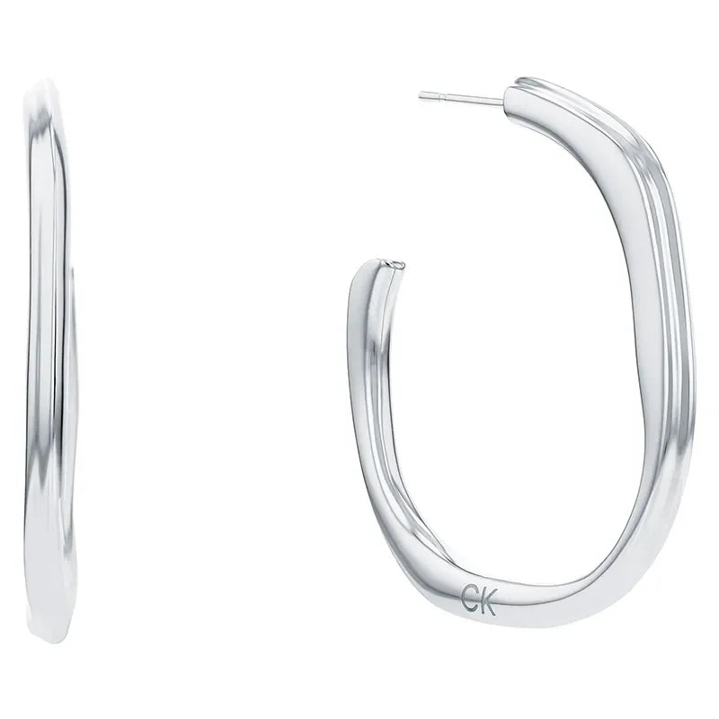 CALVIN KLEIN EARRINGS SCULPTURAL - - JK-Shop