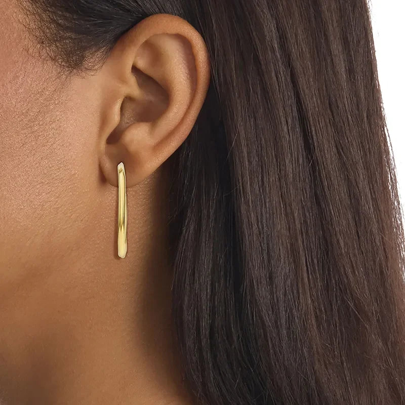 CALVIN KLEIN EARRINGS SCULPTURAL - - JK-Shop