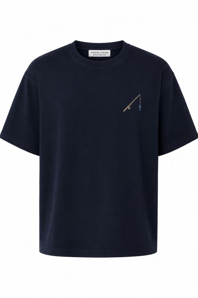 CASUAL FRIDAY, ALBERTO EMB T-SHIRT - T-skjorter & polo - JK-Shop