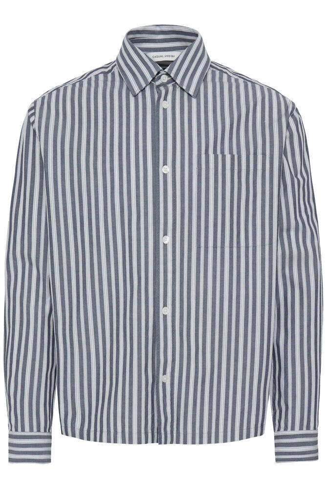 CASUAL FRIDAY, BERRY DOBBY STRIPED SHIRT - Skjorter Herre - JK-Shop