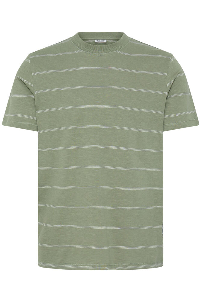 CASUAL FRIDAY, LIE 0256 STRIPED SLUB TEE - T-skjorter & polo - JK-Shop