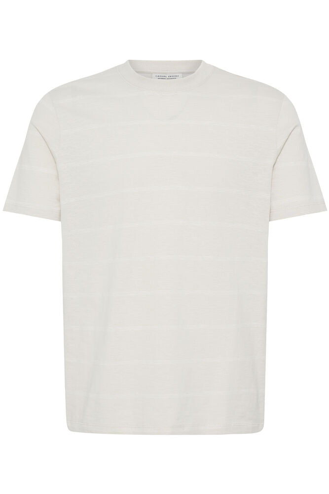 CASUAL FRIDAY, LIE 0256 STRIPED SLUB TEE - T-skjorter & polo - JK-Shop