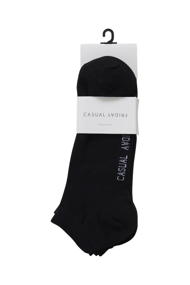 CASUAL FRIDAY, NOE BAMBOO 3-PACK LOW SOCK - Sokker - JK-Shop