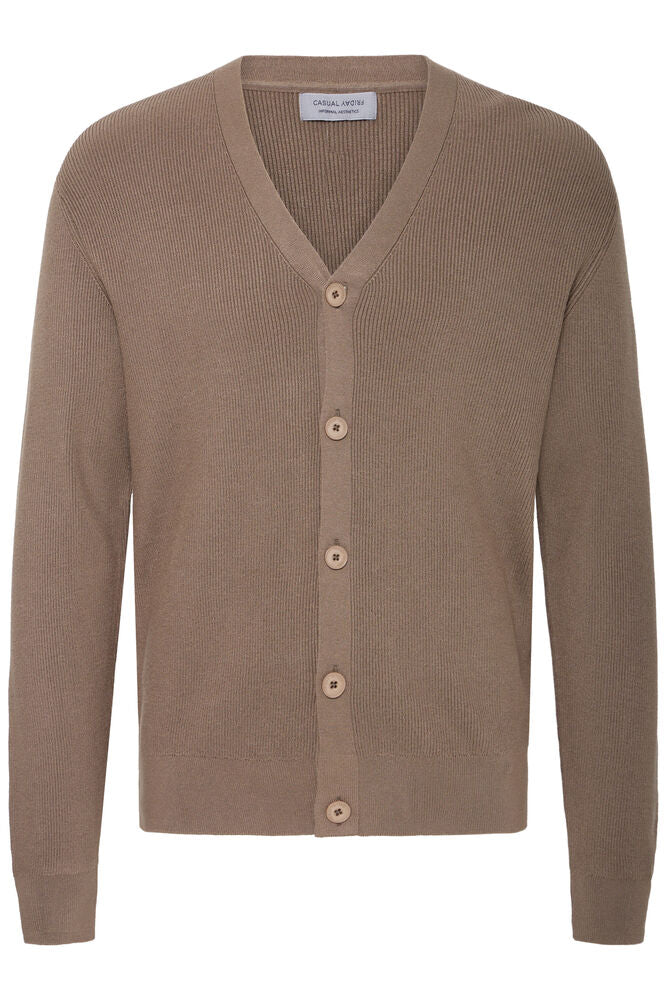 CASUAL FRIDAY, RYAN RIB KNIT CARDIGAN - Strikk - JK-Shop