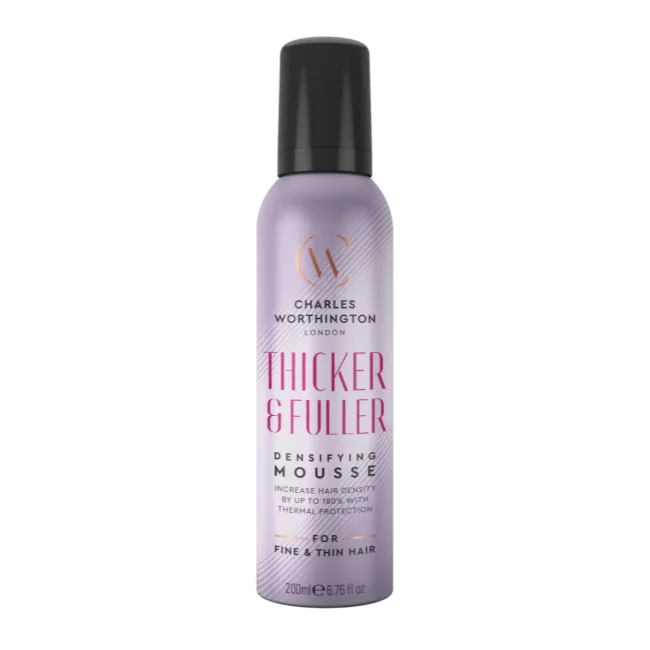Charles Worthington Thicker & Fuller Densifying Mousse 200ml - Hårspray - JK-Shop