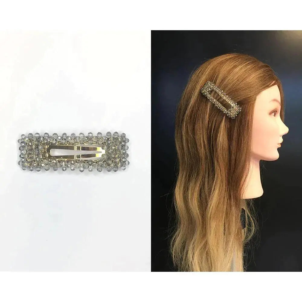 Crystal Clip Grey-Hårspenne-JKSHOP
