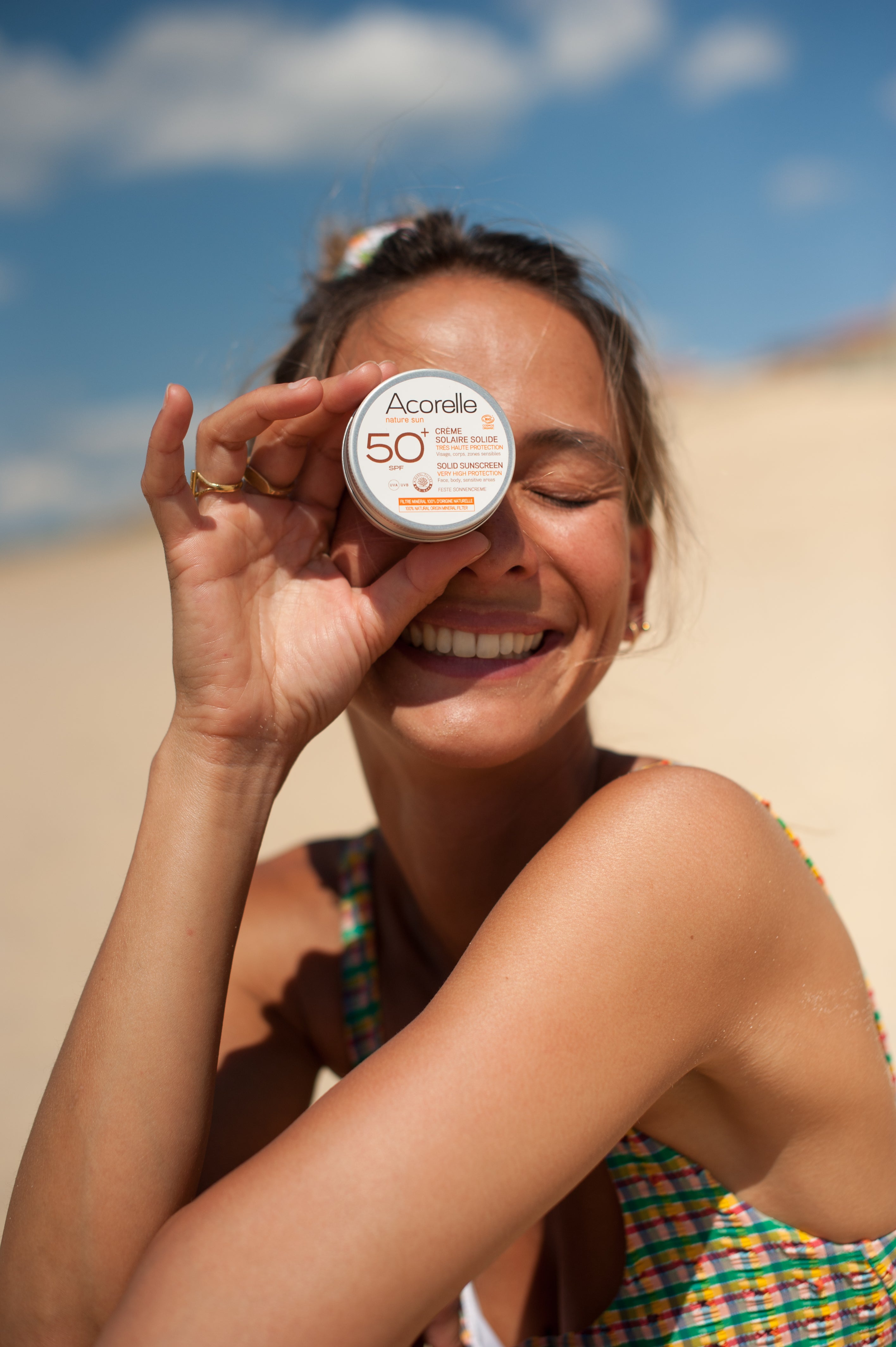 Acorelle Solid Sunscreen SPF50+ Beige - Solkrem - JK-Shop