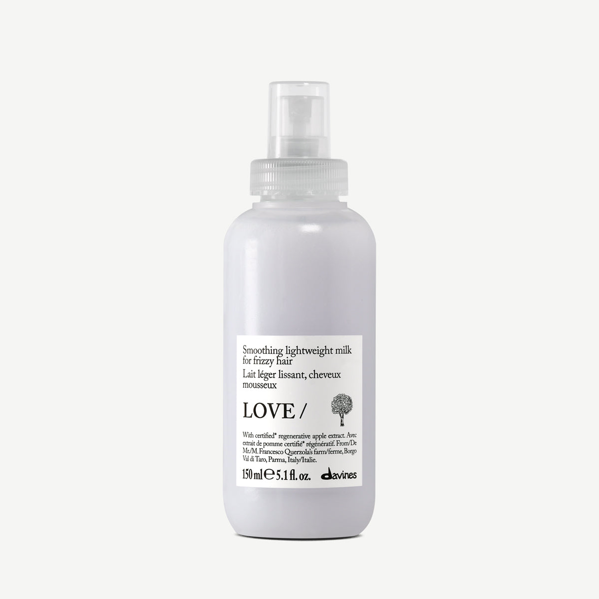 Davines Essential Haircare Love Smoothing Lightweight Milk 150 ml, lett glattende leave-in melk