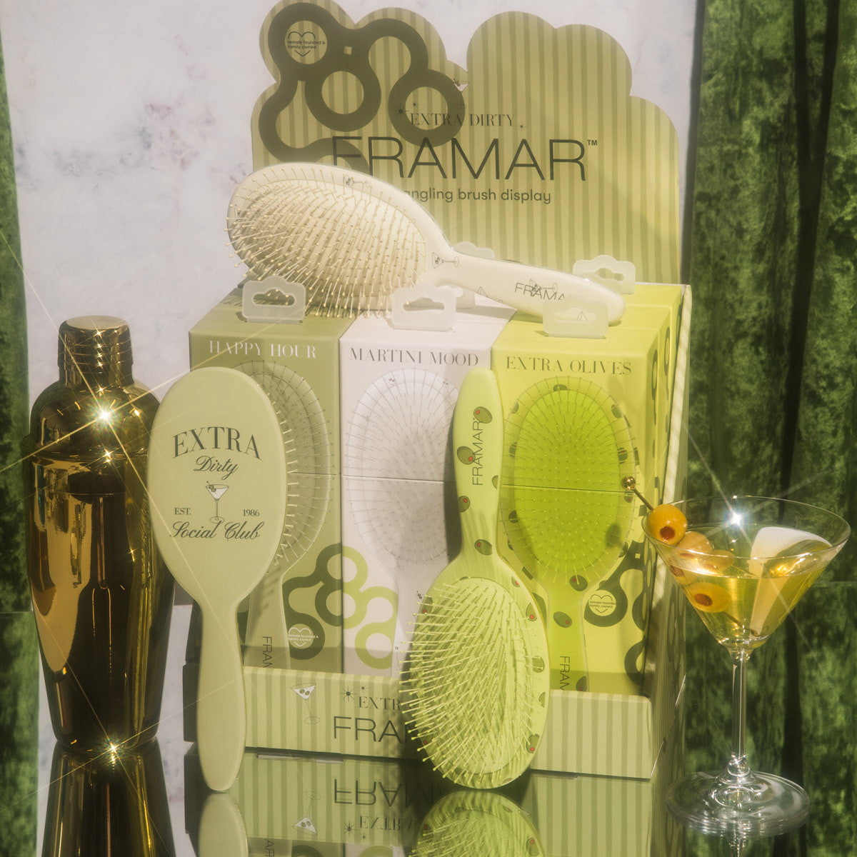 Detangle Brush Extra Dirty Extra Olives - Hårbørste - JK-Shop
