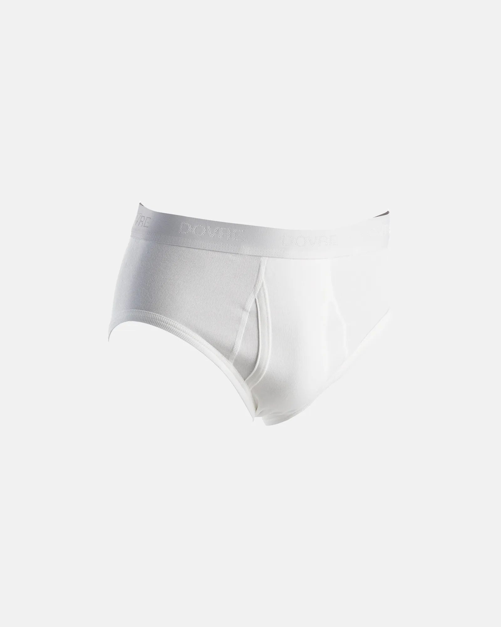 Dovre Brief Gylf Rib, Økologisk Bomull, Hvit - Truse - JK-Shop