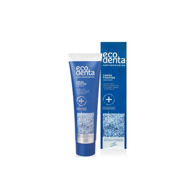 Ecodenta, Caries Fighting Tannkrem med Xylitol Uten Fluor 100 ml - Tannkrem - JK-Shop