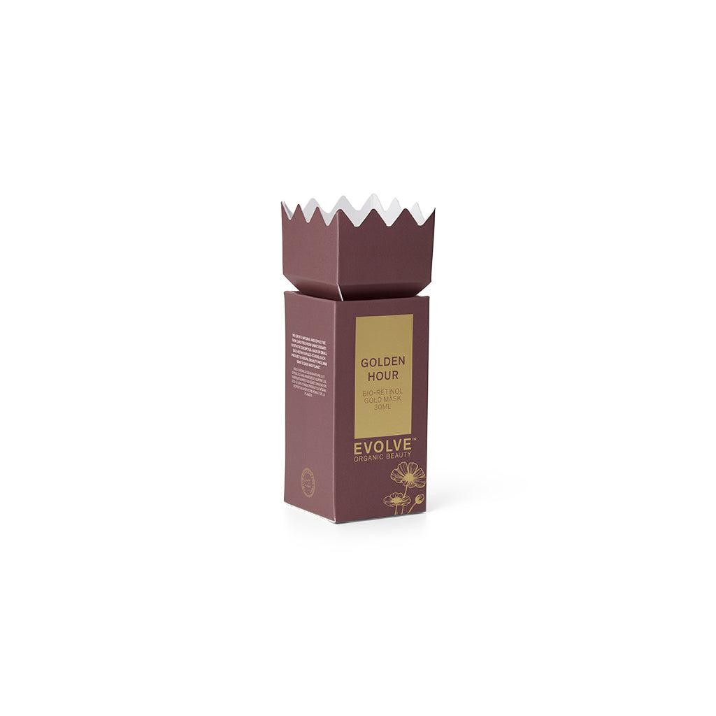 EVOLVE GOLDEN HOUR Gavepakke m/ Bio-Retinol Gold Mask - Ansiktsmaske - JK-Shop