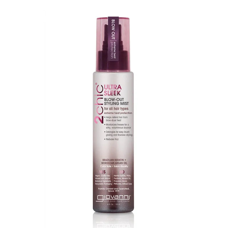 Giovanni keratin & argan blow out styling mist 118 ml - Varmebeskyttelse - JK-Shop