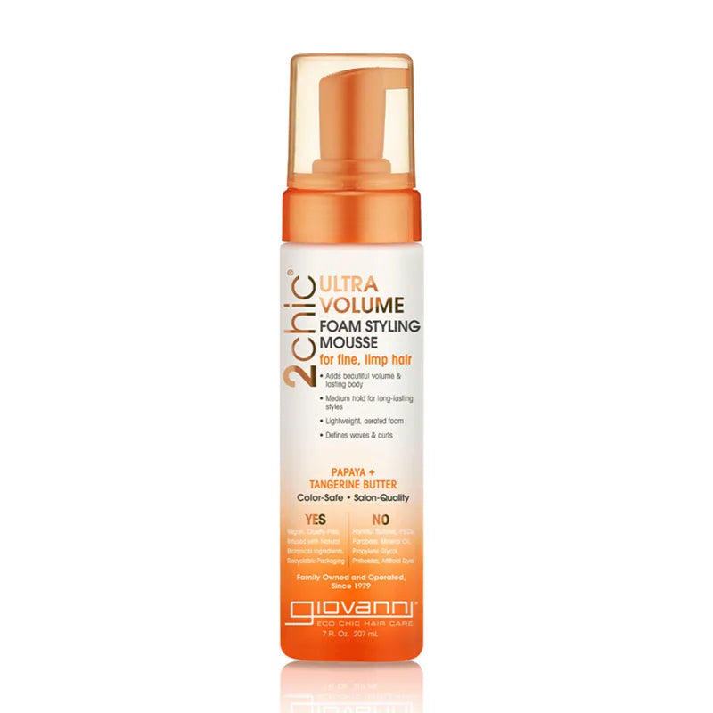 Giovanni tangerine & papaya foam styling mousse 207 ml - Mousse - JK-Shop