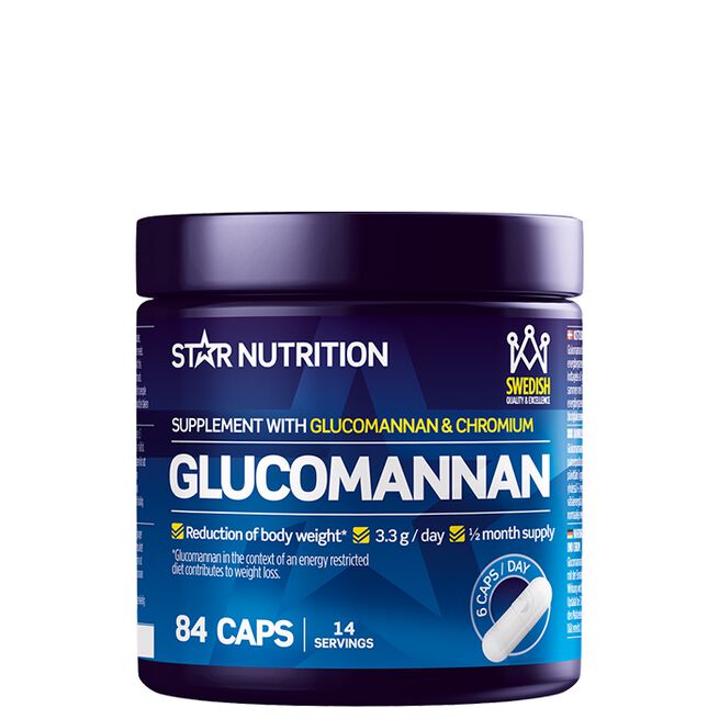Glucomannan Fettforbrenner 84 kapsler - Fettforbrennere uten koffein - JK-Shop