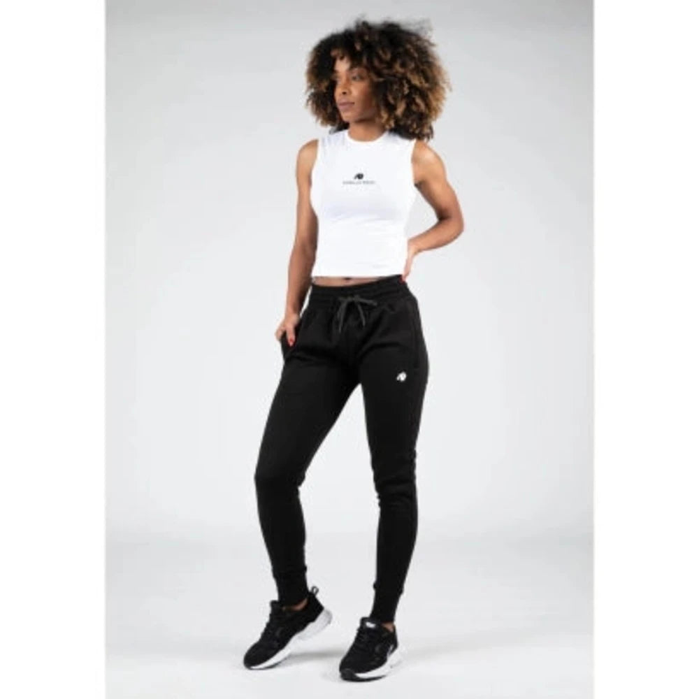 Gorilla Wear Livonia Crop Top (White) - Treningstopp dame - JK-Shop