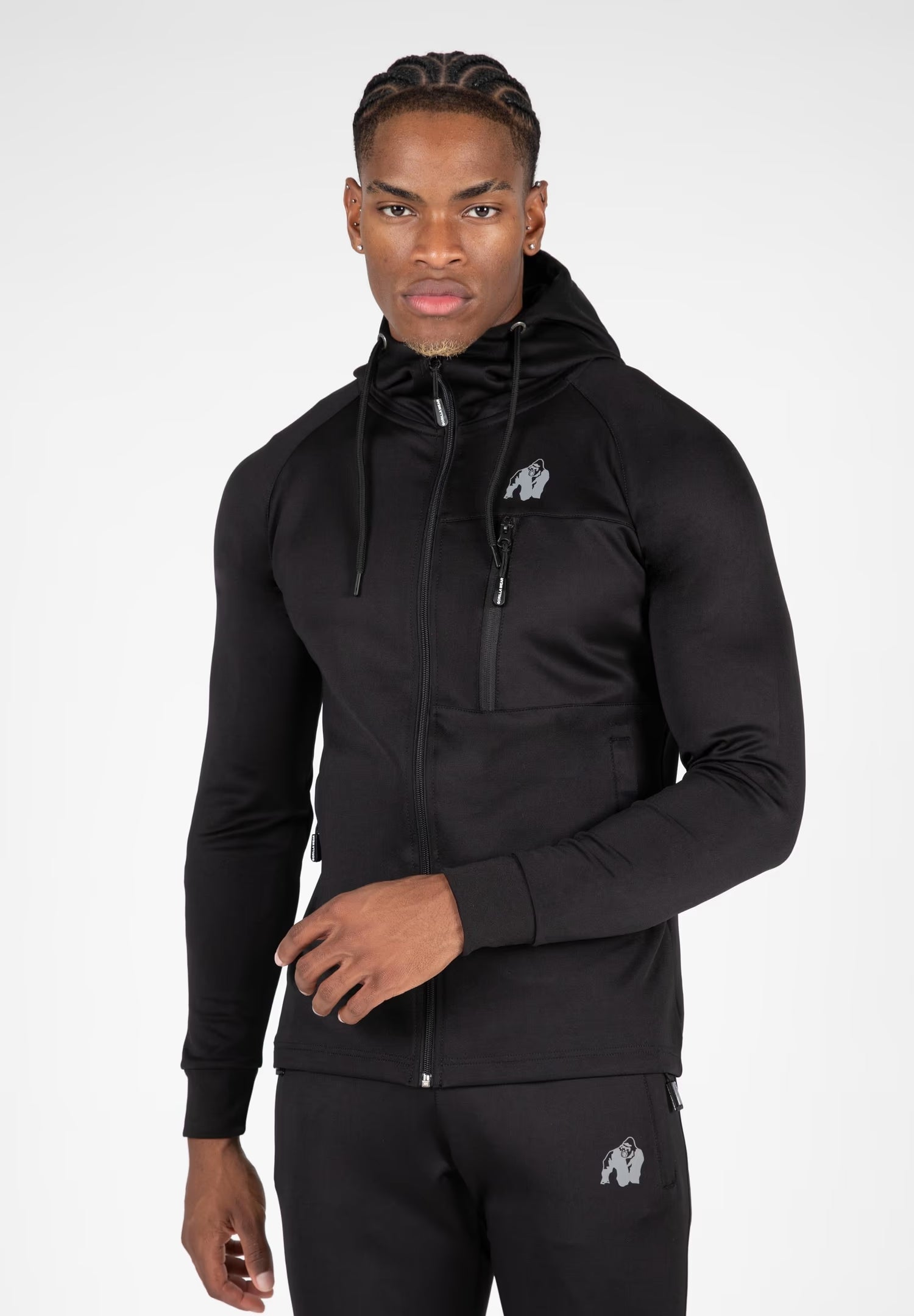 Gorilla Wear Scottsdale Track Jacket, Black - - JK-Shop