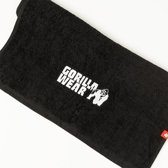 Gorilla Wear Zip Pocket Gym Towel, Black GW - Accessoarer - JK-Shop