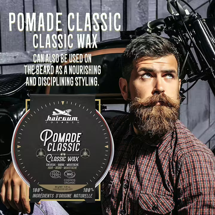 HAIRGUM for MEN Classic Hair, Beard & Moustache Wax 80g