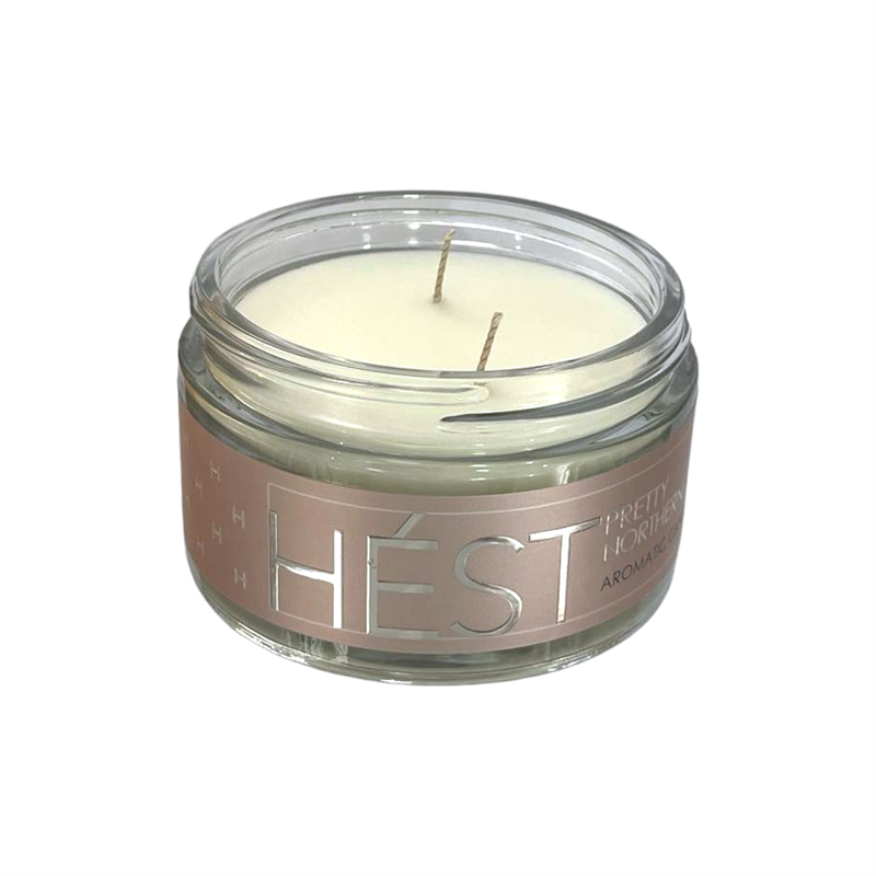 Terrigeno HÉST Aromatic Candle + rosenkvartsstener - Duftlys - JK-Shop