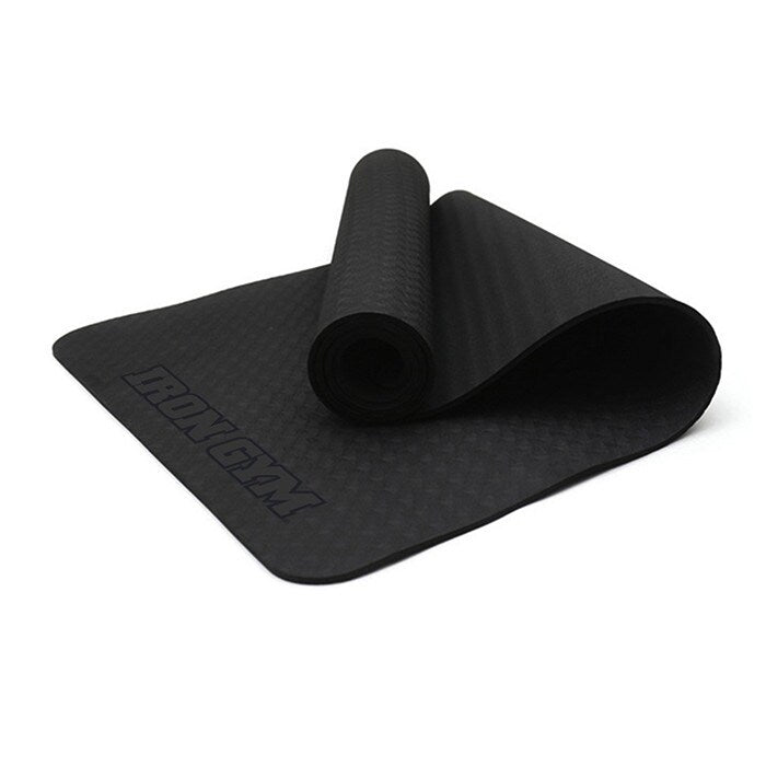 Iron Gym Exercise & Yoga Mat with Carry Strap, 4mm - Yoga - JK-Shop