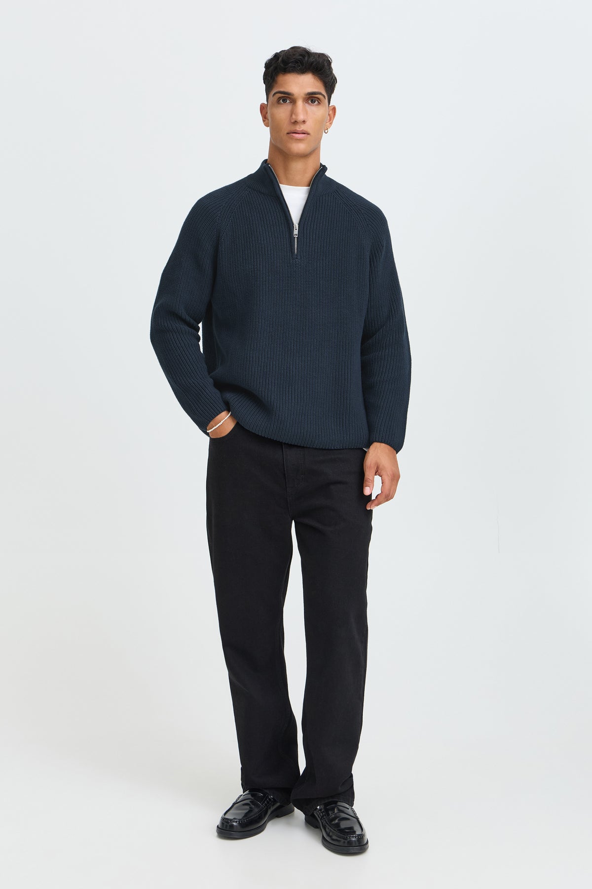 SOLID Willis HI Neck Insignia Blue - Blue