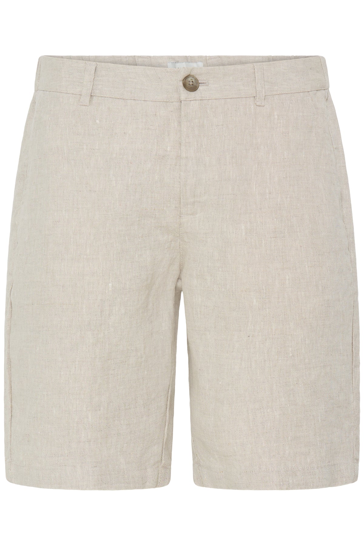 Casual Friday Pandrup 100% Linen Shorts Plaza Taupe Melange