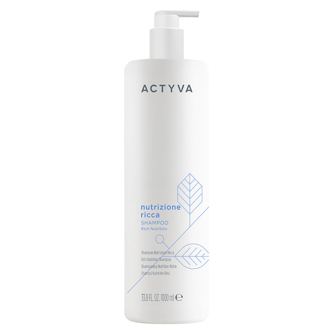 Actyva Nutrizione Ricca Shampoo 1000 ml – Veldig Tørt og Skadet Hår