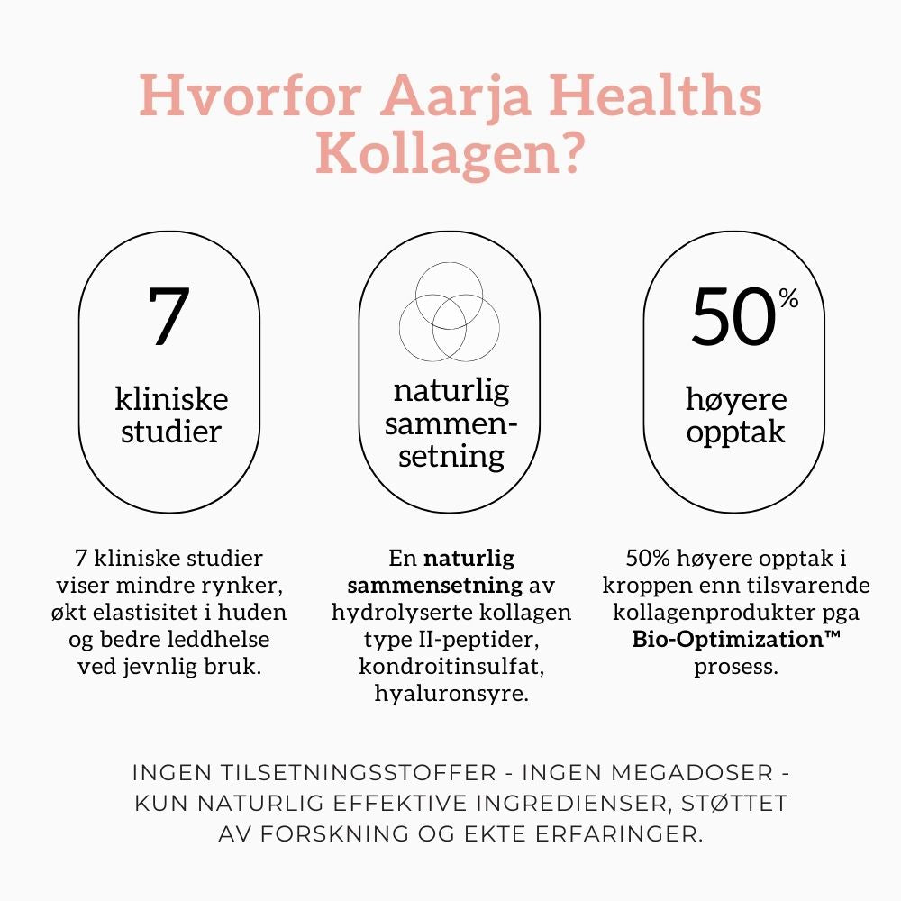 KOLLAGEN 2, HYALURONSYRE & FURUBARK - Vitaminer og kosttilskudd - JK-Shop
