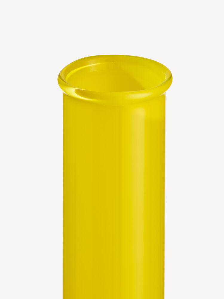 KostaBoda Lab rundflaske vase gul 315mm - - JK-Shop