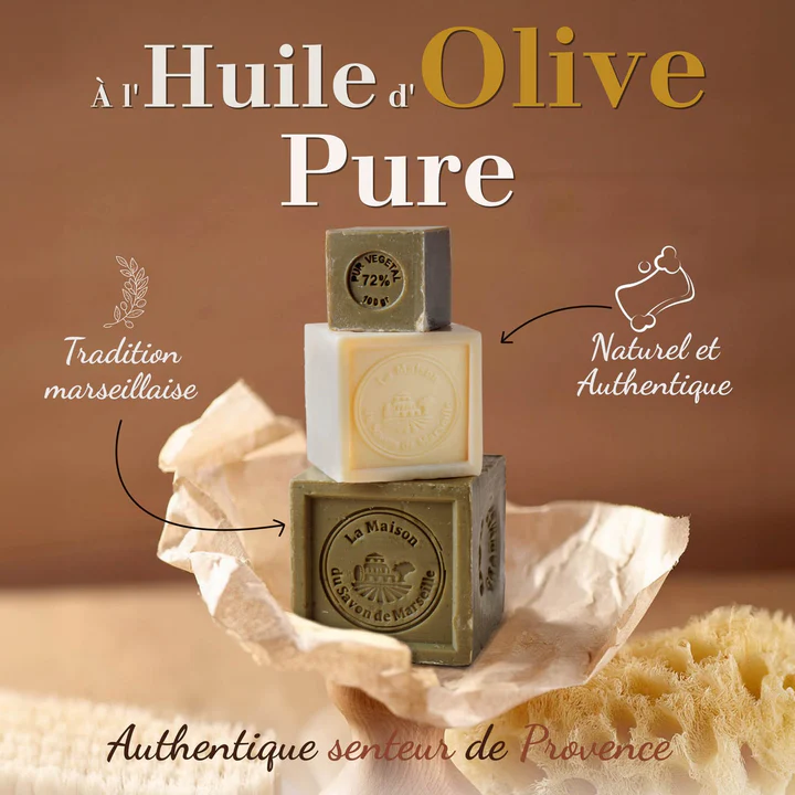 La maison Marseille Soap Cube Olive 300g - Såpe - JK-Shop
