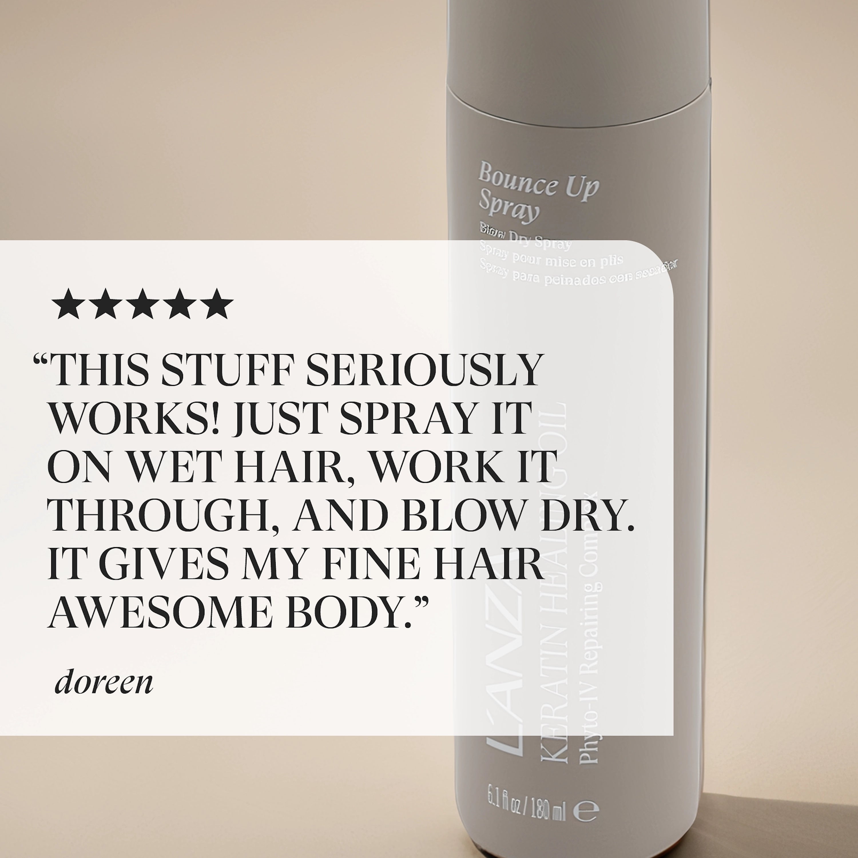 Lanza KHO Bounce Up Spray - Hårspray - JK-Shop