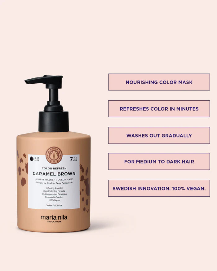 Maria Nila Color Refresh Caramel Brown 100 ml - Hårkur - JK-Shop